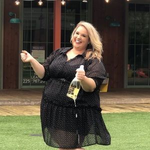 Eva Franco polka dot cocktail dress